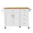 Kitchen Island with Drop Leaf, Embossed Texture Kitchen Island on Wheels with Spice Rack, Towel Rack, 2 Doors and 5 Drawers, Kitchen Storage Cart with Adjustable Shelf for Kitchen-129052892