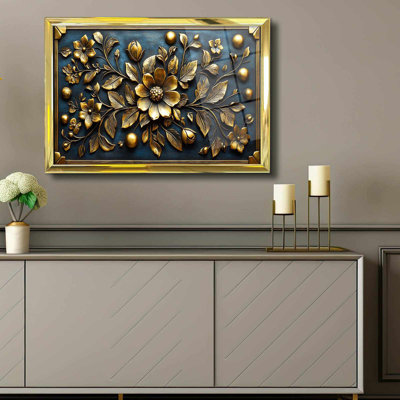 Élégante peinture décorative encadrée, 17,0 po x 25,6 po | 100% verre acrylique (épaisseur: 0,04 pouce) et cadre en bois massif (épaisseur: 1,0 pouce) | Art mural parfait pour le salon, la chambre à coucher et le bureau