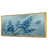 Toile avec cadre flottant or