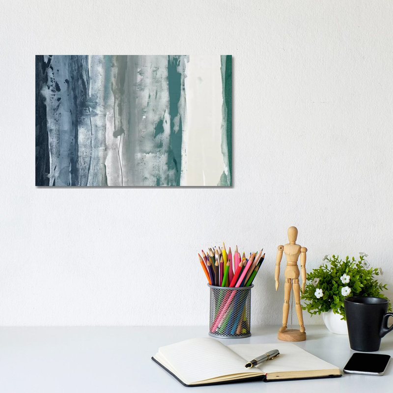 Navy Decision I by Sisa Jasper - Wrapped Canvas Painting, 20.32 cm H x 30.48 cm W
