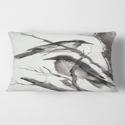 Housse et insert de coussin rectangulaire monochrome