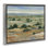 "Distant Farmland View", toile encadrée flottante grise par Tim Ottoole