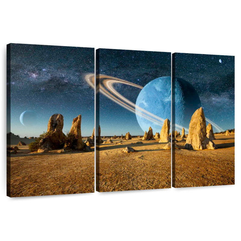 Oberle Barren Alien Planet, 20" H x 33" W