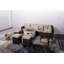 Ensemble de conversation pour 8 personnes avec coussins