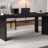 Black Free Form Solid Wood desk-2088366680