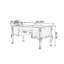 Bureau d'ordinateur à rangement américain de style américain-212138382