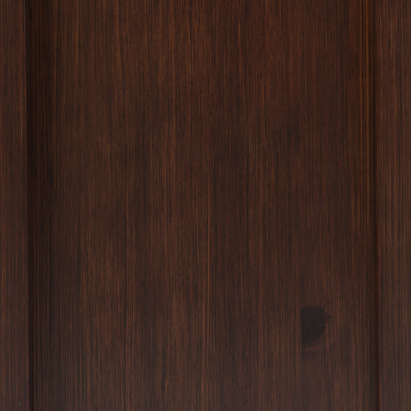 Artisan 24"W Solid Wood Contemporary Nightstand with 1 Drawer, Open Shelf Storage and Bronze Knobs, Russet Brown