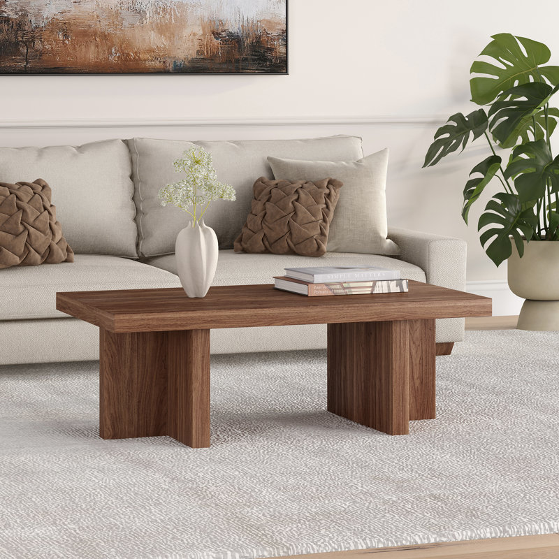 Cerrone Coffee Table, Satin Walnut