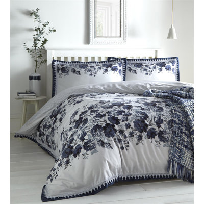 Navy 64 TC Duvet Cover Set