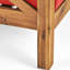 Housse de fauteuil lounge moderne en bois, style milieu du siècle, avec doublure imperméable, 77,3 cm x 67,5 cm, 19 kg.