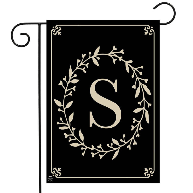  Classic Monogram Letter S Garden Flag