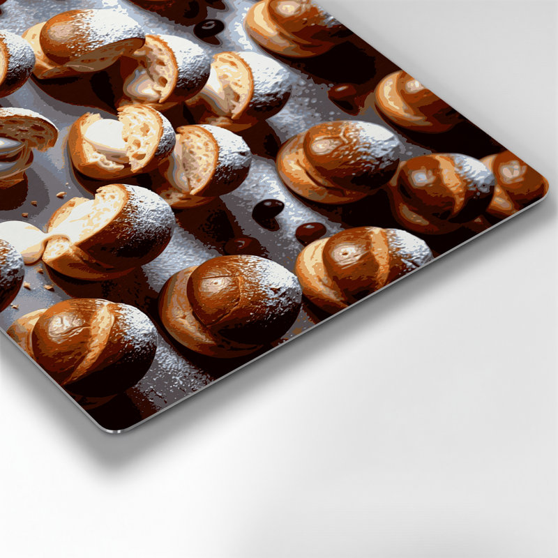 Art mural en métal brun Desserts, H 24 po x l 36 po