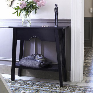 Aleasa 80cm Solid Wood Console Table