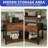 Modern Farmhouse Rectangular Lift-Top Coffee Table with Hidden Storage and Open Shelf