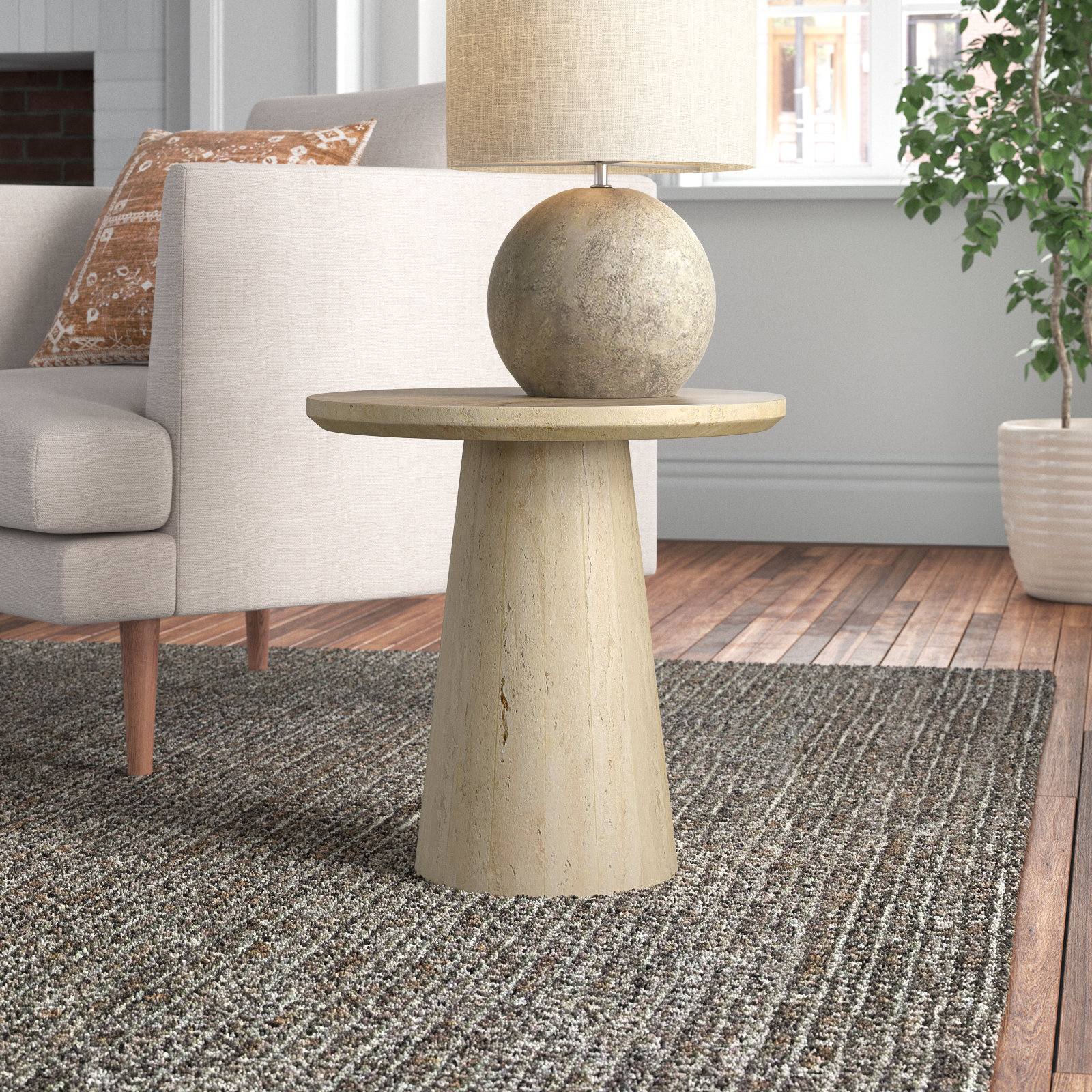 Breithaup Stone End Table