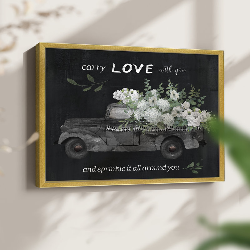 Carry Love -Framed Print - Restickable