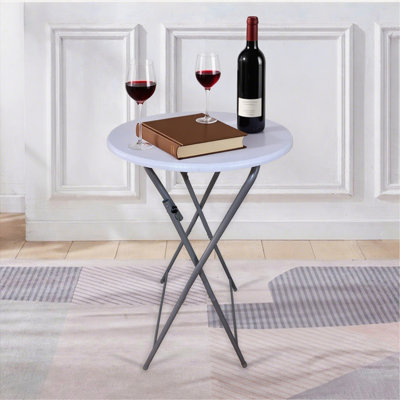 Ensemble de 2 tables de bar pliantes