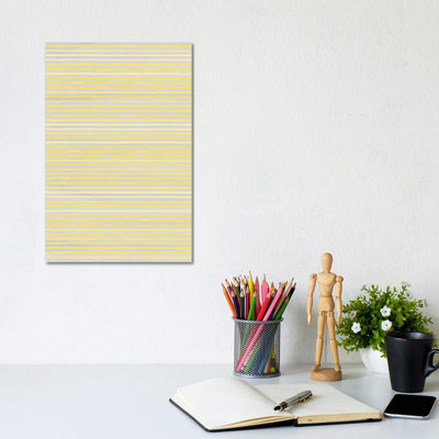 Marker Stripes Illuminating Yellow Ultimate - Wrapped Canvas Art Prints - Wrapped Canvas Gallery-Wrapped Canvas Giclée