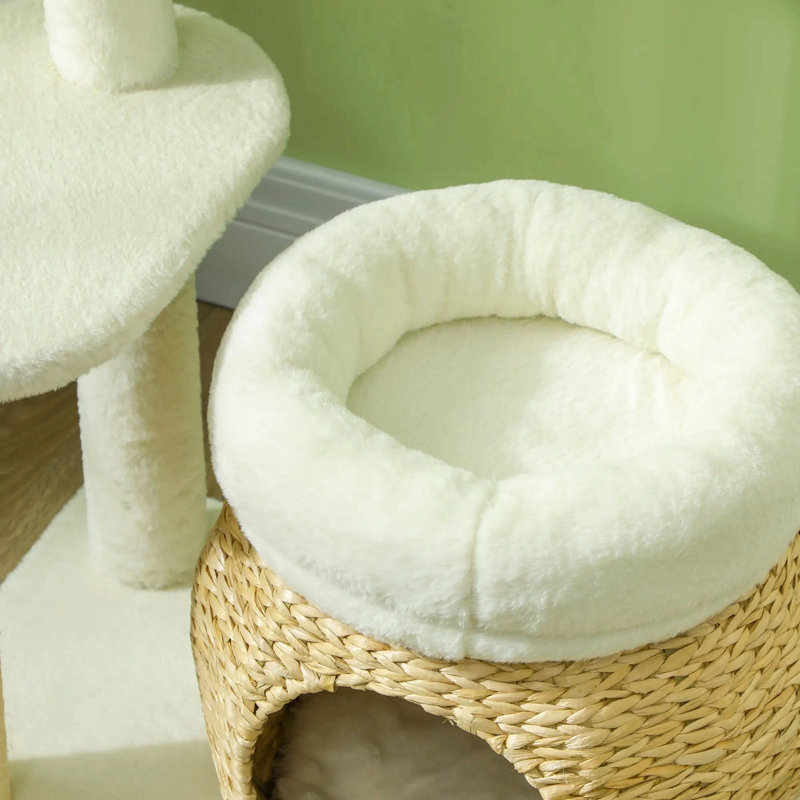 31" Cat Tree Tower With Scratching Posts