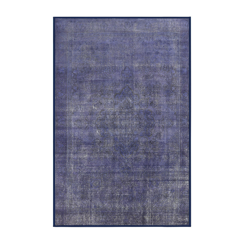 Tapis oriental bleu, Rectangle 5 pi x 8 pi