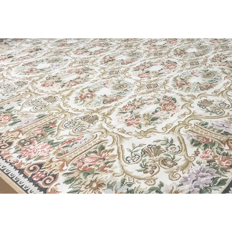 Aubusson Renaissance Flatweave Wool Oriental Area Rug