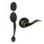 Ensemble de poignées avec pêne dormant cylindrique simple et poignée de porte Springdale-93722732