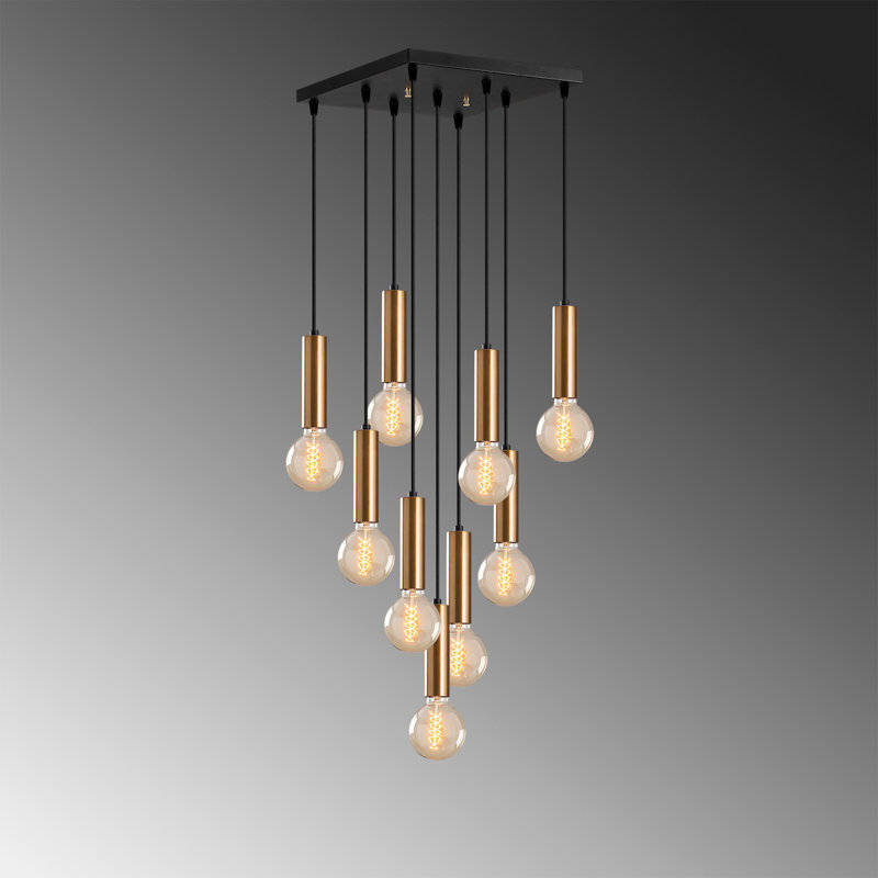 Gatsby 9 - Light Cluster Pendant, Copper