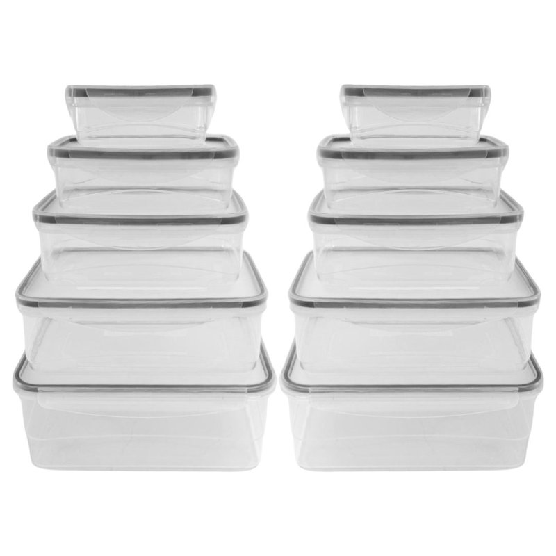 Ensemble de contenants alimentaires en plastique Kenzie