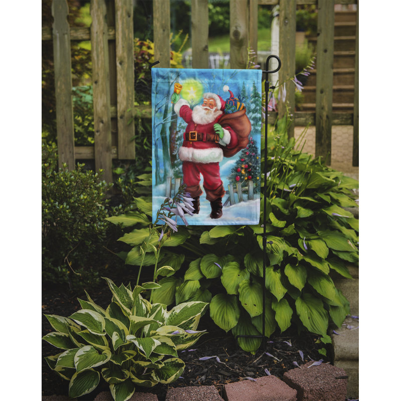 Double Sided Polyester Christmas Garden Flag, 15" H  x 11" W