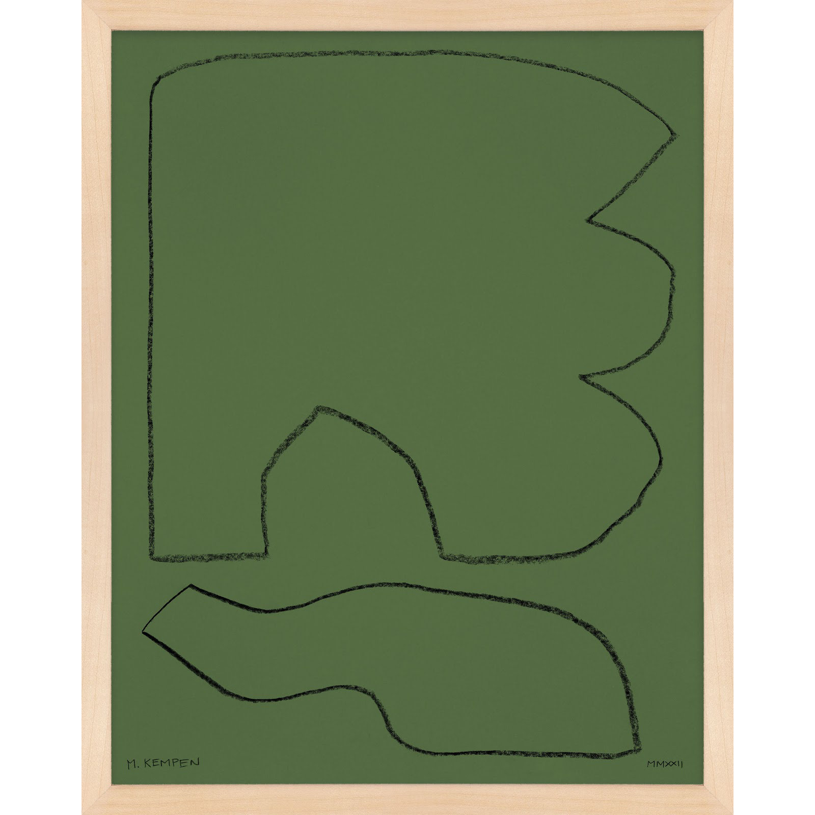 Forest 1 by Michael Kempen, Maple Framed, 40" W x 50" H