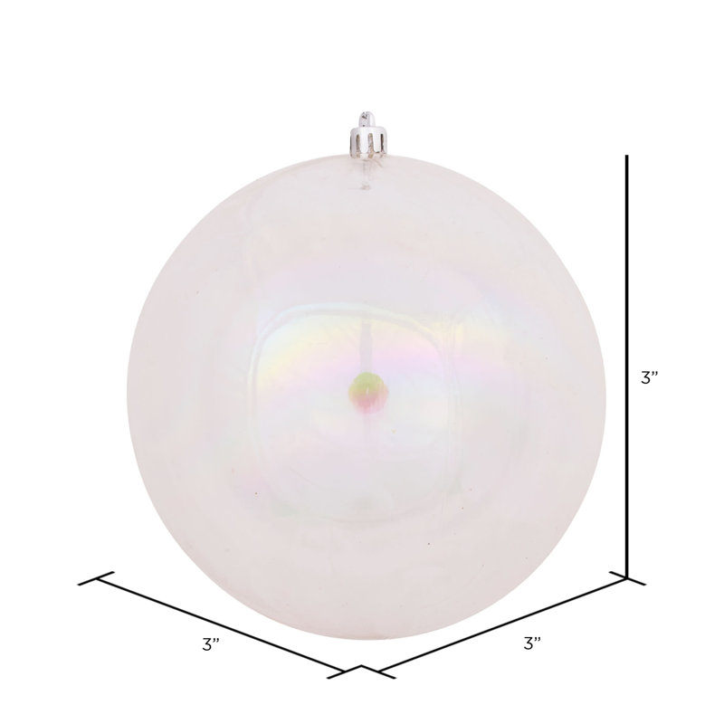 Holiday Décor Ball Ornament, Clear