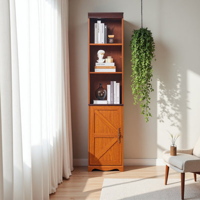 Grande armoire de rangement libre en bois de 70,86 po (180 cm), armoire cubique autoportante avec 5 tablettes, bibliothèque de salon, bibliothèque de chambre à coucher, ensemble de bricolage à deux ou plusieurs ensembles PCS