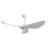 52 Inch Indoor Ceiling Fan With 6 Speed Remote 3 ABS Blade Reversible DC Motor White For Living Room-80700286-80700287