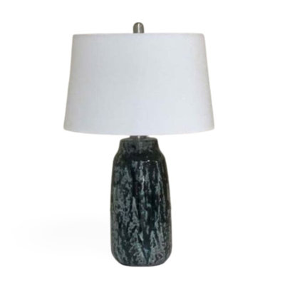 Sirocco 27" Dark Green Ceramic Table Lamp