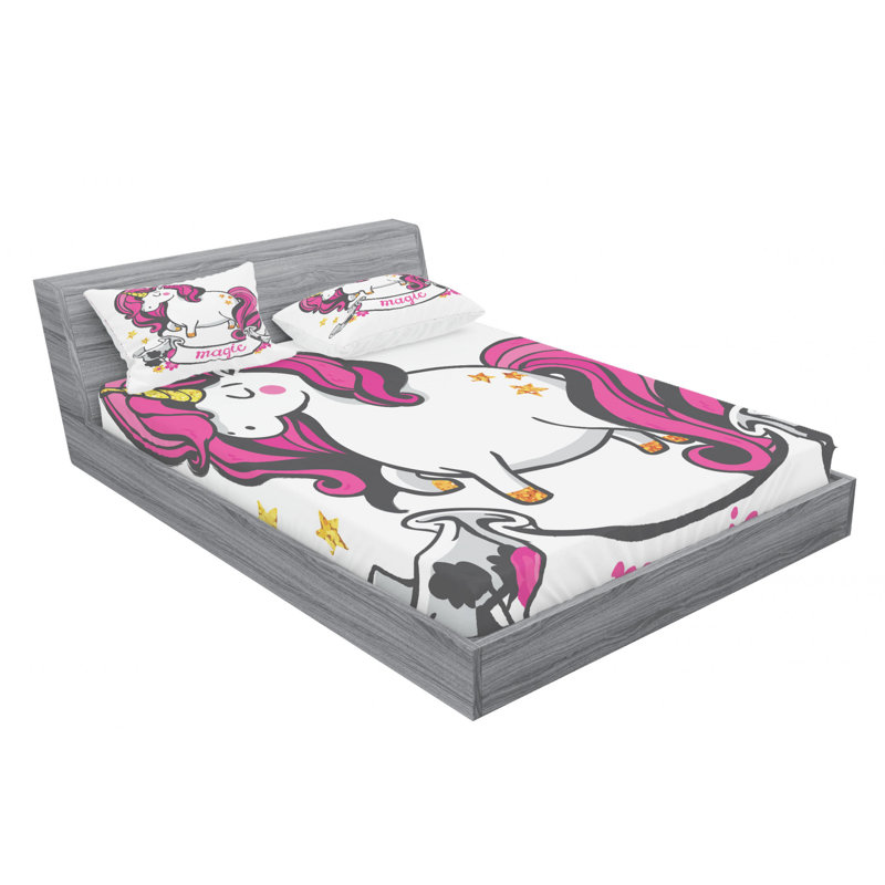 Microfiber Sheet Set, Queen Sheet Set with Fitted Sheet