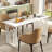 63'' Rectangular Farmhouse Kitchen Table w/Heavy Duty Metal Legs for Dining Room
