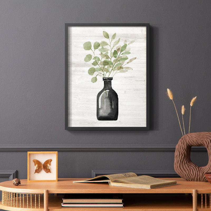 Summers Foliage I, reproduction encadrée - bois massif, H 14 po x l 11 po, Noir