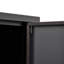 Armoire de rangement en métal avec portes verrouillables et tablette réglable, armoire de rangement pliante, armoire de rangement pliante pour bureau à domicile, école, garage, noir