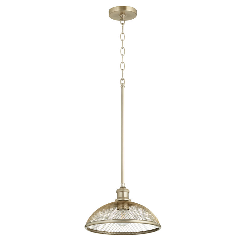 Crowley 1 - Light Single Pendant, Aged Brass