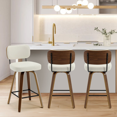 Loranza Swivel Upholstered Counter & Bar Stool