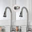 Robinets de cuisine à poignée simple en acier inoxydable High Arc avec douchette rétractable
