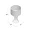 Lampe de table haute de 25 po avec abat-jour en tissu en laiton antique / blanc Otho-33449834