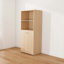 Bureau extensible et pliable avec tablettes de rangement et roues mobiles, idéal pour les petits espaces et les bureaux à domicile, Burlywood