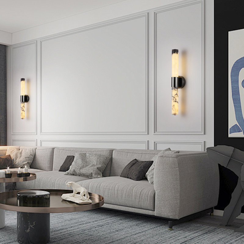 Appliques murales encastrées Modern Led, Noir