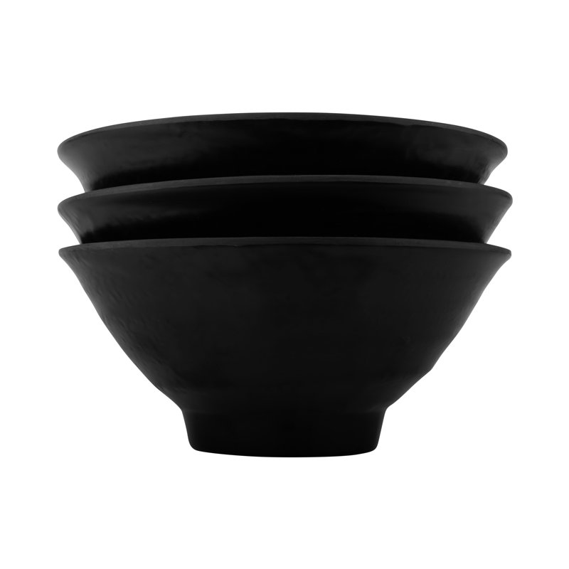 Zen 20 oz. Rice Bowl, Black