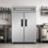 27.19 Cu Ft 770L Commercial Dual Temperature Zone Refrigerator With Built-In Freezer