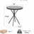 3-Piece Outdoor Patio Furniture Set, Foldable Powder-Coated Metal Chair & Tempered Glass Side Table - 350lb Capacity, Weather-Resistant for Balcony, Garden, Terrace, Brown