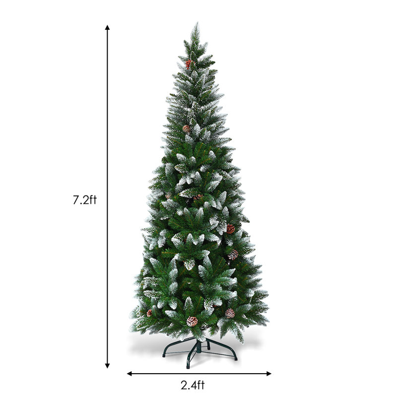 Arbre de Noël artificiel pin vert, 7'