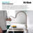 Oletto Single Handle Pull-Down Kitchen Faucet-53024492
