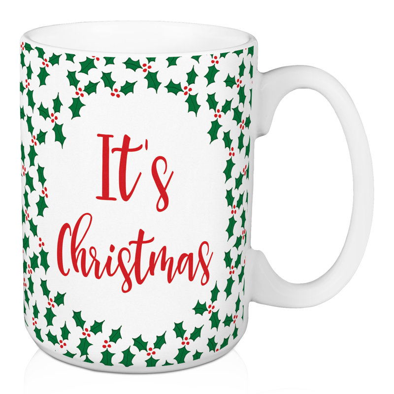 Grande tasse à café de noël est agréable